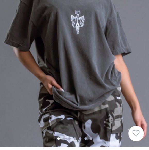 NEW Coal n Terry Bless Up Tee Grey Small - Picture 2 of 5